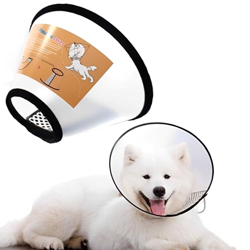 JIAMIAN Hundekegel Halsband, Verstellbar Haustier Halsband Anti-Bite Leck Wundkegel Heilen Schutzkragen, Elisabethanischer Kragen Schutzkragen Großer Hund (Halsumfang: 42-46cm) JIAMIAN Hundekegel Halsband, Verstellbar Haustier Halsband Anti-Bite Leck Wundkegel Heilen Schutzkragen, Elisabethanischer Kragen Schutzkragen Großer Hund (Halsumfang: 42-46cm) von JIAMIAN