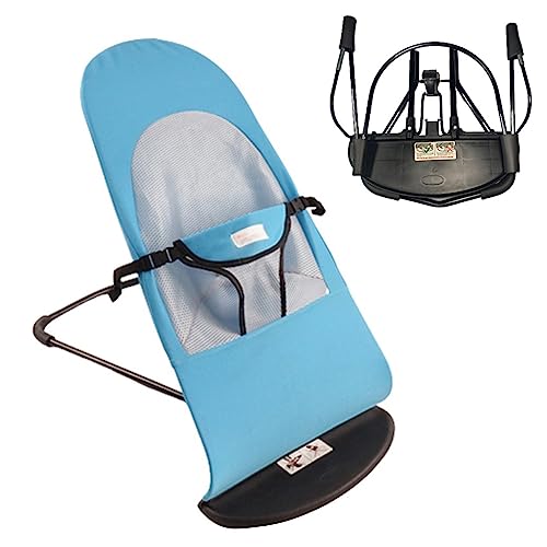 JIANCNGU Schaukelstuhl for Hunde und Katzen,tragbare Hundeschaukelbetten,4 Modi,Anpassungen,Haustierwippe,Haustierruhe,Schnarchstuhl,Hundesofa for Corgi-Teddy(Hellblau,Faltbar) von JIANCNGU