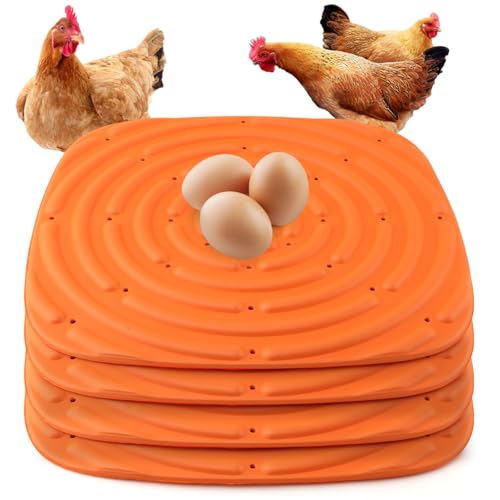 JIANWEI Hühner-Nistbox-Pads für Hühnerstall, Bettwäsche, waschbare Nistkasten-Pads, weicher Schwamm, Geflügel-Nistkasten-Pads zum Legen von Eiern für Hühner und Vögel, 4 Stück (3) von JIANWEI