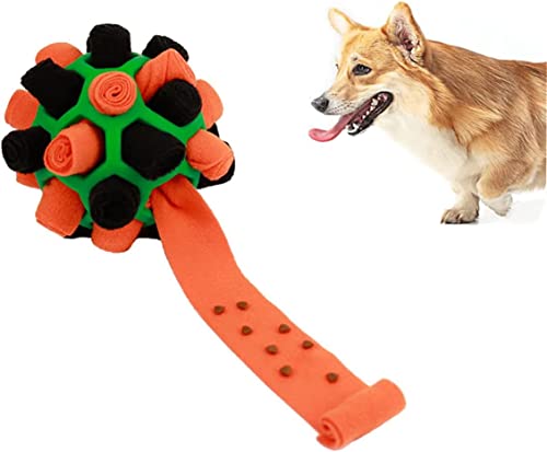 JIAWEIIY Interaktiver Hundespielzeugball, Kauspielzeug für Hunde, Futtermatte, Schnüffelball für Hunde, natürliche Futtersuche, Stimulationsspielzeug für kleine, mittelgroße Haustiere (B) (C) von JIAWEIIY