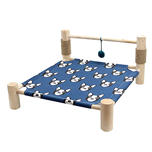 JIAYING Hundebetten Massivholzkatze Bett Hund Betten Haustier Bett Haustier Dauerhaft Holzmöbel, Feuchtigkeitsdichte Anti-rutsch-weiche Komfort-Kennel, Für Familienschlafzimmer Wohnzimmer T(Color:B) von JIAYING