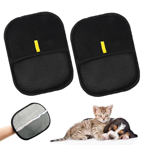 JIEBAO 2 Stück Fellmagnet Handschuhe, Pet Hair Remover Glove, Wiederverwendbare Tierhaarentferner Handschuh, Pet Handschuhe Für die Pflege und Entfernung Unerwünsch für Glattes und Gesundes Fell JIEBAO 2 Stück Fellmagnet Handschuhe, Pet Hair Remover Glove, Wiederverwendbare Tierhaarentferner Handschuh, Pet Handschuhe Für die Pflege und Entfernung Unerwünsch für Glattes und Gesundes Fell von JIEBAO