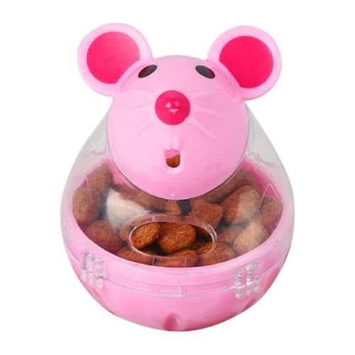 JIEBWCHA 2pcs Futterspender Ball - Futterspender Für Leckerli Mausform Trainingsspielzeug, Interaktives Spielzeug Und Futterspender, Leckereienspender, Katzen-Leckerli-Spielzeug Futterspender JIEBWCHA 2pcs Futterspender Ball - Futterspender Für Leckerli Mausform Trainingsspielzeug, Interaktives Spielzeug Und Futterspender, Leckereienspender, Katzen-Leckerli-Spielzeug Futterspender von JIEBWCHA