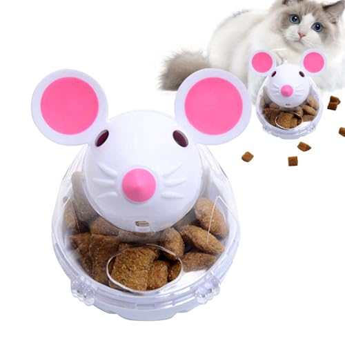 JIEBWCHA 2pcs Futterspender Ball - Futterspender Für Leckerli Mausform Trainingsspielzeug, Interaktives Spielzeug Und Futterspender, Leckereienspender, Katzen-Leckerli-Spielzeug Futterspender JIEBWCHA 2pcs Futterspender Ball - Futterspender Für Leckerli Mausform Trainingsspielzeug, Interaktives Spielzeug Und Futterspender, Leckereienspender, Katzen-Leckerli-Spielzeug Futterspender von JIEBWCHA