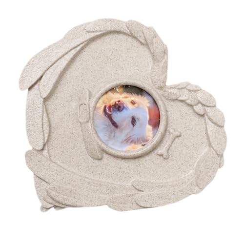 JIEBWCHA Hund Gedenkstein,Individueller Grabmarker Für Hunde | Friedhofsstein Mit Bildrahmen Und Sympathie-Andenken Zur Grabgestaltung JIEBWCHA Hund Gedenkstein,Individueller Grabmarker Für Hunde | Friedhofsstein Mit Bildrahmen Und Sympathie-Andenken Zur Grabgestaltung von JIEBWCHA