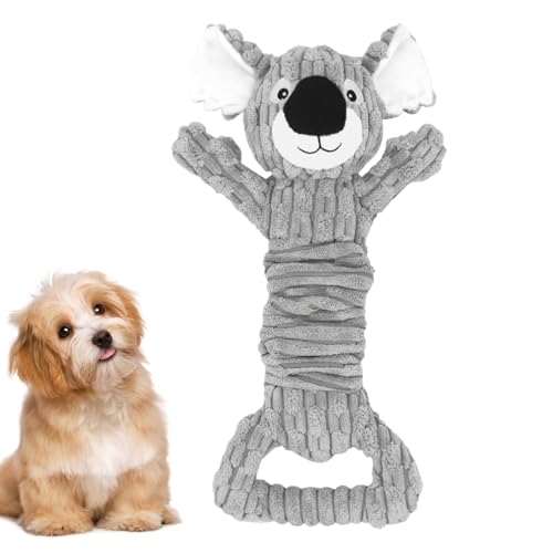 JIEBWCHA Hundespielzeug Mit Quietschefunktion,Stopftier Spielzeug Zur Beruhigung Für Starke Kauer | Koala Form Welpen Kauspielzeug, Cartoon Spielzeug Für Haustiere JIEBWCHA Hundespielzeug Mit Quietschefunktion,Stopftier Spielzeug Zur Beruhigung Für Starke Kauer | Koala Form Welpen Kauspielzeug, Cartoon Spielzeug Für Haustiere von JIEBWCHA