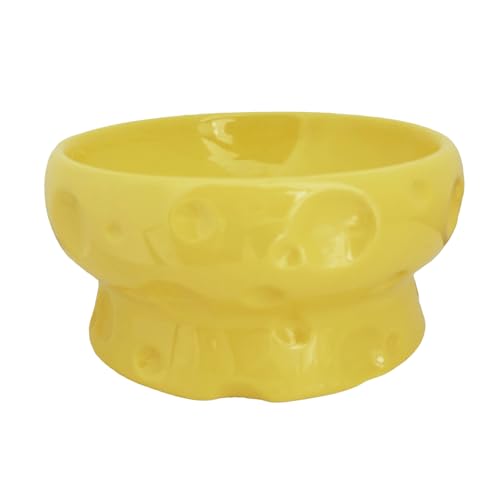 JIEBWCHA Katzennapf | Robuster Futter- & Wassernapf - Keramik-Käseform mit Erhöhung & Rutschfester Basis für Haustiere, Kätzchen & Hunde – für Trocken- & Nassfutter im Haushalt JIEBWCHA Katzennapf | Robuster Futter- & Wassernapf - Keramik-Käseform mit Erhöhung & Rutschfester Basis für Haustiere, Kätzchen & Hunde – für Trocken- & Nassfutter im Haushalt von JIEBWCHA