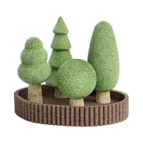 JIEBWCHA Kleintier Spielzeug,5X Hamster Spielzeug Dschungel-Design | Naturnahe Käfigdekoration Als Lebensraumgestaltung Für Eichhörnchen Kaninchen Und Rennmäuse von JIEBWCHA