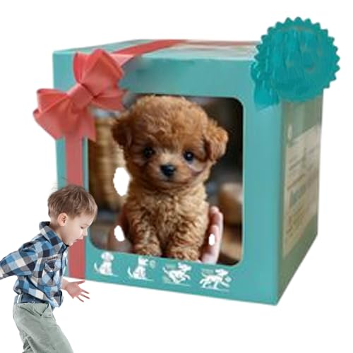 JIEBWCHA Roboter Hund Mit Fell, 16cm Hunde Spielzeug Kinder, Leine Der Läuft Und Bellt, Realistischer Roboter Welpe Kinder Spielzeug, Interaktives Plüschtier Mit Gehen, Bellen, Schwanzwedeln JIEBWCHA Roboter Hund Mit Fell, 16cm Hunde Spielzeug Kinder, Leine Der Läuft Und Bellt, Realistischer Roboter Welpe Kinder Spielzeug, Interaktives Plüschtier Mit Gehen, Bellen, Schwanzwedeln von JIEBWCHA