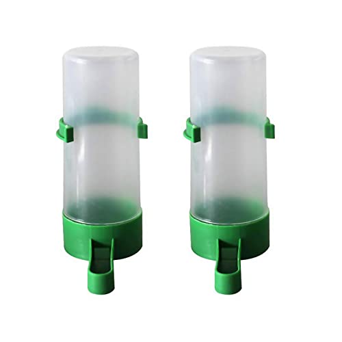 2 Pack Automatic Bird Water Dispensers, Bird Feeder, Bird Water Dispenser for Cage, Bird Water Bottle Drinker Container, Food Dispenser Hanging in Birds Cage for Bird Lovers 2 Pack Automatic Bird Water Dispensers, Bird Feeder, Bird Water Dispenser for Cage, Bird Water Bottle Drinker Container, Food Dispenser Hanging in Birds Cage for Bird Lovers von JIEOU