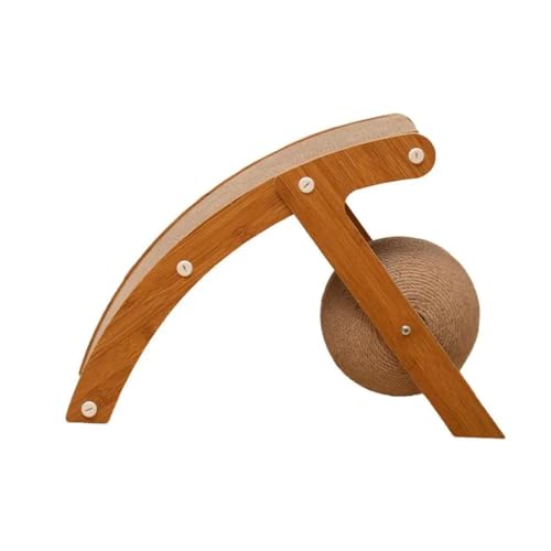 Cat Scratching Pads Gewölbte Katze Wellpappe Scratcher Katzenspielzeug Für Krallen Übung Für Spielzimmer Arbeitszimmer Wohnzimmer Kätzchen (M) von JIERUYI