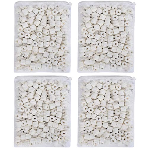 JIH Aquarium Bio-Keramikringe Filtermedien für Teich, Aquarium, Kanister, Filter (1,8 kg) von JIH