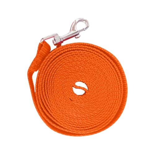 10 m lange Hundetrainingsleine, extra lang, Welpenleine, robuste Outdoor-Hundeleine, starkes Nylonseil, Hundeleine für kleine, mittelgroße und große Hunde, Orange 10 m lange Hundetrainingsleine, extra lang, Welpenleine, robuste Outdoor-Hundeleine, starkes Nylonseil, Hundeleine für kleine, mittelgroße und große Hunde, Orange von JIHUOO