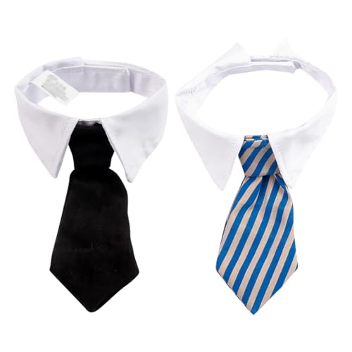2 x Hundehalsbänder, Katzenhalsbänder, kleine Hunde, verstellbare Hundehalsband, Schleifen, Haustier-Fliege, Hundehalsband, Haustierpflege, Fliege, Fliege 2 x Hundehalsbänder, Katzenhalsbänder, kleine Hunde, verstellbare Hundehalsband, Schleifen, Haustier-Fliege, Hundehalsband, Haustierpflege, Fliege, Fliege von JIHUOO