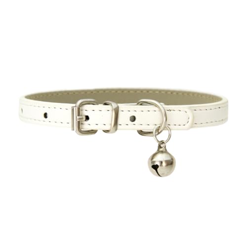 Hundehalsband aus PU-Leder, einfarbig, für kleine Hunde, weich, verstellbar, modisches Welpenhalsband, klassisch, dekorativ, Katzenhalsband, Welpenhalsband, Halsband für männliche und weibliche Hunde Hundehalsband aus PU-Leder, einfarbig, für kleine Hunde, weich, verstellbar, modisches Welpenhalsband, klassisch, dekorativ, Katzenhalsband, Welpenhalsband, Halsband für männliche und weibliche Hunde von JIHUOO