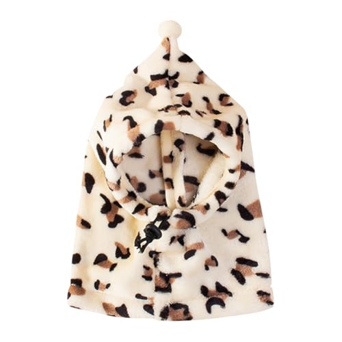 Hundemütze mit Leopardenmuster, warme Mütze, Flanell, Wintermütze, Haustier-Ohrenwärmer, Schal, Hunde-Kopfwickel, Beanie, Haustierkostüm, Winter-Ohrschutz, Größe L Hundemütze mit Leopardenmuster, warme Mütze, Flanell, Wintermütze, Haustier-Ohrenwärmer, Schal, Hunde-Kopfwickel, Beanie, Haustierkostüm, Winter-Ohrschutz, Größe L von JIHUOO
