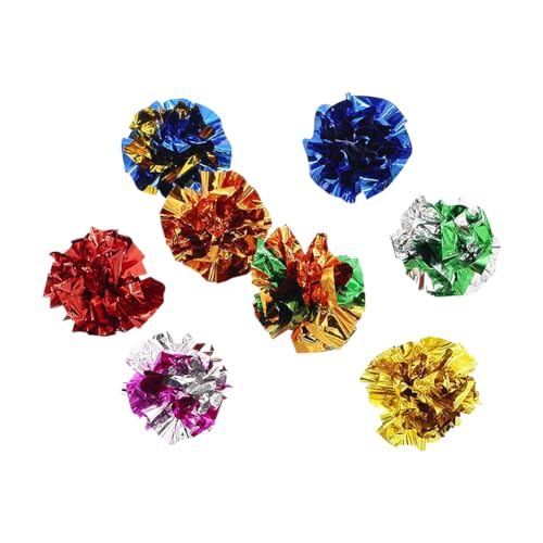 JIHUOO Crinkle-Bälle für Katzen, interaktives Katzenspielzeug, Bälle, Katzenjagdbälle, weich, 5,5 cm, 30 Stück JIHUOO Crinkle-Bälle für Katzen, interaktives Katzenspielzeug, Bälle, Katzenjagdbälle, weich, 5,5 cm, 30 Stück von JIHUOO