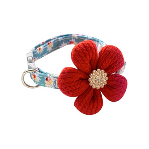 JIHUOO Halsband für kleine Hunde, Blumenmuster, Kätzchen, verstellbar, Strass, Welpenhalsband, niedliches Katzenhalsband, dekoratives Haustierhalsband, Hochzeit, weibliches Hundehalsband mit JIHUOO Halsband für kleine Hunde, Blumenmuster, Kätzchen, verstellbar, Strass, Welpenhalsband, niedliches Katzenhalsband, dekoratives Haustierhalsband, Hochzeit, weibliches Hundehalsband mit von JIHUOO