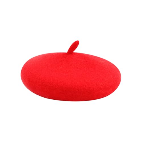 JIHUOO Rote Baskenmütze für Katzen, Malerhut, Hund, Wintermütze, niedlich, modisch, für Halloween, Kopfbedeckung, Haustierkostüm, Haustier-Foto-Requisiten mit verstellbarem Gummiband JIHUOO Rote Baskenmütze für Katzen, Malerhut, Hund, Wintermütze, niedlich, modisch, für Halloween, Kopfbedeckung, Haustierkostüm, Haustier-Foto-Requisiten mit verstellbarem Gummiband von JIHUOO