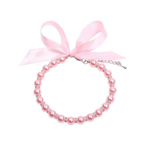 Katzenhalsband, Perlen, Halskette, verstellbar, Strass, Hundehalsband, weiblich, Katzenschmuck, Halsband, modische Haustier-Halskette, elegantes Welpenhalsband, Kätzchen, Geburtstagshalsband mit Band, Katzenhalsband, Perlen, Halskette, verstellbar, Strass, Hundehalsband, weiblich, Katzenschmuck, Halsband, modische Haustier-Halskette, elegantes Welpenhalsband, Kätzchen, Geburtstagshalsband mit Band, von JIHUOO