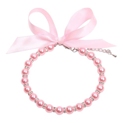 Katzenhalsband, Perlen, Halskette, verstellbar, Strass, Hundehalsband, weiblich, Katzenschmuck, Halsband, modische Haustier-Halskette, elegantes Welpenhalsband, Kätzchen, Geburtstagshalsband mit Band, Katzenhalsband, Perlen, Halskette, verstellbar, Strass, Hundehalsband, weiblich, Katzenschmuck, Halsband, modische Haustier-Halskette, elegantes Welpenhalsband, Kätzchen, Geburtstagshalsband mit Band, von JIHUOO