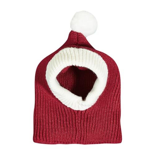 Weihnachtliche Strickmütze für Katzen, Weihnachtsmannmütze, kleine Haustiere, Strickmütze, Haustier-Katze, Wintermütze, warme Hundemütze, Halswärmer, niedlicher Welpenhut mit Bommel Weihnachtliche Strickmütze für Katzen, Weihnachtsmannmütze, kleine Haustiere, Strickmütze, Haustier-Katze, Wintermütze, warme Hundemütze, Halswärmer, niedlicher Welpenhut mit Bommel von JIHUOO