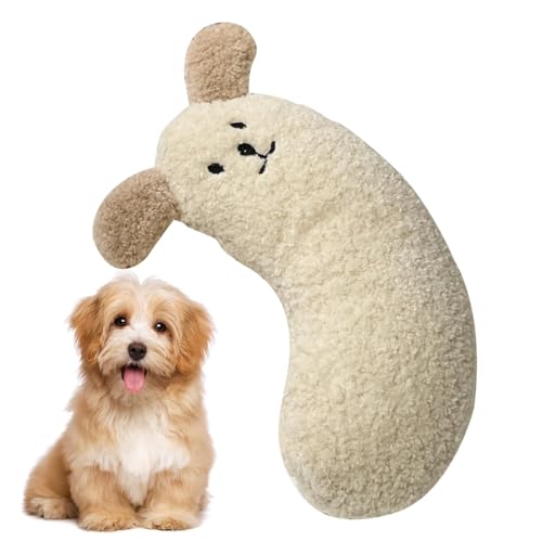 JIIENO Sanftes Kissen für Hunde | U-förmiges Hundekissen mit Hundemuster - Beruhigendes Spielzeug für Haustiere, Katzenbettkissen, Haustier-Nackenkissen, halbes Donut-Nackenkissen, zur Unterstützung JIIENO Sanftes Kissen für Hunde | U-förmiges Hundekissen mit Hundemuster - Beruhigendes Spielzeug für Haustiere, Katzenbettkissen, Haustier-Nackenkissen, halbes Donut-Nackenkissen, zur Unterstützung von JIIENO