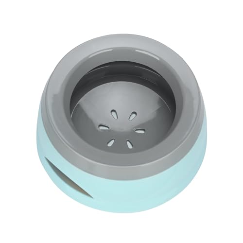 Wassernapf für Hunde, Anti-Schwapp Fressnapf Hund Unterwegs, Spritzsicherer Wassernapf 750ml, Kein Verschütten Auslaufsicher Hundenapf Reise Trinknapf Wasserspender für Katzen Haustiere (blau) von JIIENO