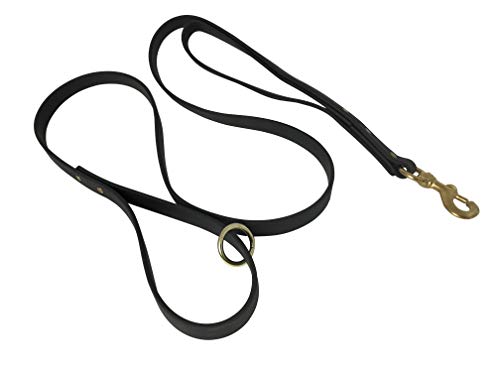 Biothane Hundeleine mit doppeltem Griff, Trainingsleine mit 2 Griffen, robust, langlebig, wasserdicht, 1,5 m x 1,9 cm, Militärqualität, Schwarz Biothane Hundeleine mit doppeltem Griff, Trainingsleine mit 2 Griffen, robust, langlebig, wasserdicht, 1,5 m x 1,9 cm, Militärqualität, Schwarz von JIM HODGES DOG TRAINING