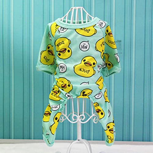 JIMINISO Hund Baumwolle Strampler Pyjamas Kostüm Pint Hund Overalls Kleidung Welpen Kleidung für Hunde Strampler BademantelTeddy Katze Kleidung von JIMINISO