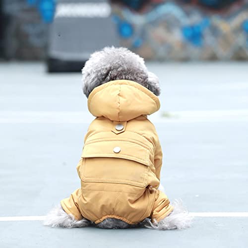 JIMINISO Hundekleidung Winter Warm Haustier Hund Jacke Mantel Welpen Chihuahua Kleidung Hoodies Für Kleine Mittelgroße Hunde Welpen Outfit Vierbeinige Katze von JIMINISO