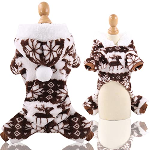 JIMINISO Weicher Fleece-Hundeoverall, Winter-Hundekleidung, Schlafanzug für kleine Welpen, Mantel, Haustier-Outfits, Hunde-Hoodie, Kleidung, Yorkie Shih Tzu JIMINISO Weicher Fleece-Hundeoverall, Winter-Hundekleidung, Schlafanzug für kleine Welpen, Mantel, Haustier-Outfits, Hunde-Hoodie, Kleidung, Yorkie Shih Tzu von JIMINISO