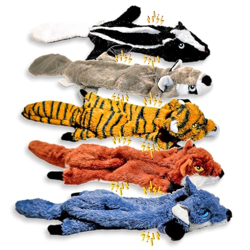JINDO Hundespielzeug für aggressive Kauer, keine Füllung, Hundespielzeug, 5 Stück, super langlebig, Welpen-Zahnspielzeug, Hundespielzeug für kleine, mittelgroße und große Hunde JINDO Hundespielzeug für aggressive Kauer, keine Füllung, Hundespielzeug, 5 Stück, super langlebig, Welpen-Zahnspielzeug, Hundespielzeug für kleine, mittelgroße und große Hunde von JINDO