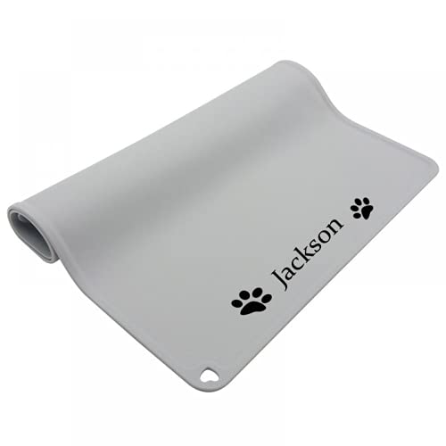 Personalisierbares Haustiernapf-Tischset, maßgeschneiderte Katzen- und Hundenapf-Matten für Futter und Wasser, saugfähiger Stoff, personalisiertes Katzennapf-Platzset, wasserdicht, saugfähige Personalisierbares Haustiernapf-Tischset, maßgeschneiderte Katzen- und Hundenapf-Matten für Futter und Wasser, saugfähiger Stoff, personalisiertes Katzennapf-Platzset, wasserdicht, saugfähige von JINFU