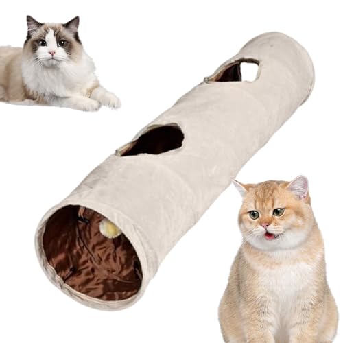 Gerade Katzentunnel, Multifunktionales Katzentunnelbett mit Guckloch, Big Tube Spielplatz Spielzeug, Multifunktionales Katzentunnelbett mit Guckloch, gerader Katzentunnel mit Spielball Gerade Katzentunnel, Multifunktionales Katzentunnelbett mit Guckloch, Big Tube Spielplatz Spielzeug, Multifunktionales Katzentunnelbett mit Guckloch, gerader Katzentunnel mit Spielball von JINGAN