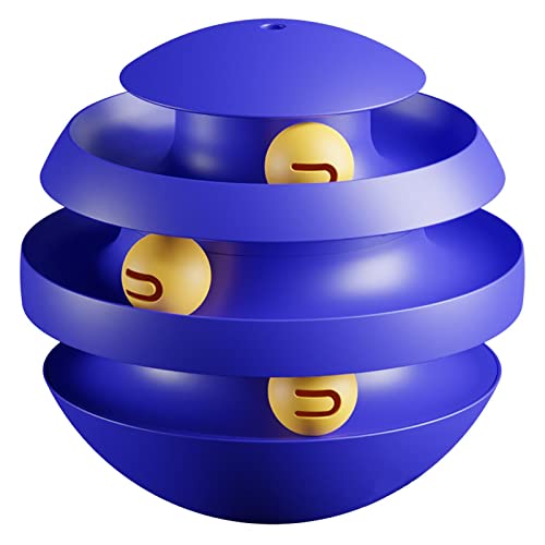 JINGAN Katzen-Puzzle-Spielzeug, 3-lagiges Poly-Spielzeug – trainierendes Katzenspielzeug, lustiges Katzenspielzeug zum Schutz von Möbeln, Katzen, Kätzchen JINGAN Katzen-Puzzle-Spielzeug, 3-lagiges Poly-Spielzeug – trainierendes Katzenspielzeug, lustiges Katzenspielzeug zum Schutz von Möbeln, Katzen, Kätzchen von JINGAN