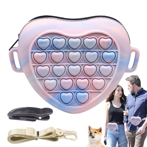 JINGAN Snackbeutel für Hunde und Katzen, Silikon, Katzentraining, wiederverwendbar, Leckerlibeutel, Silikon-Leckerli-Tasche für kleine und mittelgroße Haustiere JINGAN Snackbeutel für Hunde und Katzen, Silikon, Katzentraining, wiederverwendbar, Leckerlibeutel, Silikon-Leckerli-Tasche für kleine und mittelgroße Haustiere von JINGAN