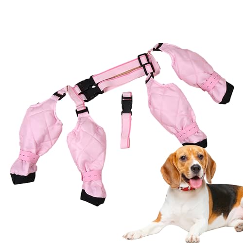 Pfoten-Hundestiefel-Leggings | Hunde-Schneestiefel Für Den Winter | wasserdichte Leggings Zum Schutz Der Pfoten | Schmutzfeste Anti-Fall-Hundestiefel Für Outdoor-Walking Laufen Wandern von JINGAN