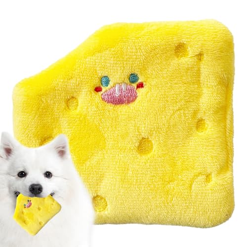 Quietschendes Hundespielzeug, Haustierspielzeug aus Plüsch mit Sound,Cartoon-Käse-Plüsch-Anreicherungsspielzeug für Hunde | Interaktives Hundespielzeug mit Geräuschen für den Innenbereich zum Kautrain Quietschendes Hundespielzeug, Haustierspielzeug aus Plüsch mit Sound,Cartoon-Käse-Plüsch-Anreicherungsspielzeug für Hunde | Interaktives Hundespielzeug mit Geräuschen für den Innenbereich zum Kautrain von JINGAN