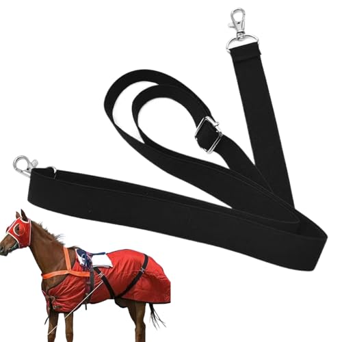 JINGLING Deckengurte für Pferde | verstellbares Pferdeseil für Decke | rutschfeste wasserdichte Clips für Pferdebeine – Vieh, Bauernhof und Reiten von JINGLING
