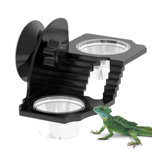 JINGLING Futterspender für Gecko, Wasserschale für Reptilien, Futterspender mit Saugnapf, Schüssel für Terrarium, Zubehör für , Schlange JINGLING Futterspender für Gecko, Wasserschale für Reptilien, Futterspender mit Saugnapf, Schüssel für Terrarium, Zubehör für , Schlange von JINGLING