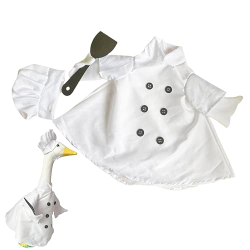 JINGLING Gänsekleidung für Veranda, Ostergänse, Osterkleidung für Haustiere, für den Außenbereich | Cartoon Patio Pet Statue Chef Outfit für Frühling, Outdoor JINGLING Gänsekleidung für Veranda, Ostergänse, Osterkleidung für Haustiere, für den Außenbereich | Cartoon Patio Pet Statue Chef Outfit für Frühling, Outdoor von JINGLING