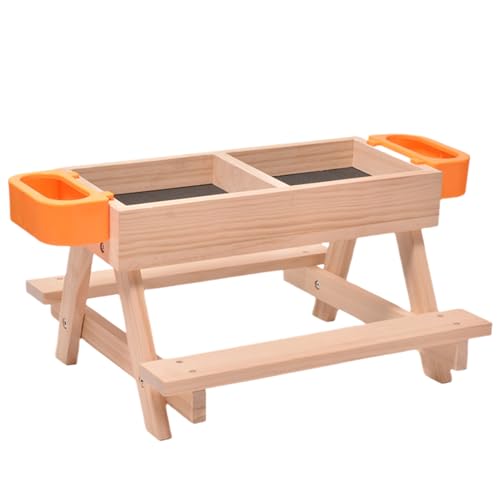 JINGLING Geflügelfutterautomat, Futter- & Tränke Set Für Hühner, Tränke Set Mit Holzgestell Futtersystem Für Hühner Wachteln & Vögel JINGLING Geflügelfutterautomat, Futter- & Tränke Set Für Hühner, Tränke Set Mit Holzgestell Futtersystem Für Hühner Wachteln & Vögel von JINGLING