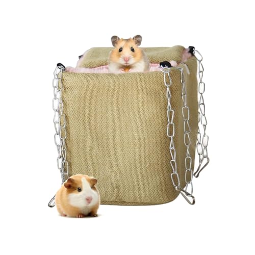 JINGLING Hängematte Sugar Glider, Hängematte Frettchen für Käfig | Eichhörnchennest für Frettchenbett – warme Chinchilla-Hängematte, Käfignest für Eichhörnchen, Hamsterschaukel, Käfigzubehör für JINGLING Hängematte Sugar Glider, Hängematte Frettchen für Käfig | Eichhörnchennest für Frettchenbett – warme Chinchilla-Hängematte, Käfignest für Eichhörnchen, Hamsterschaukel, Käfigzubehör für von JINGLING