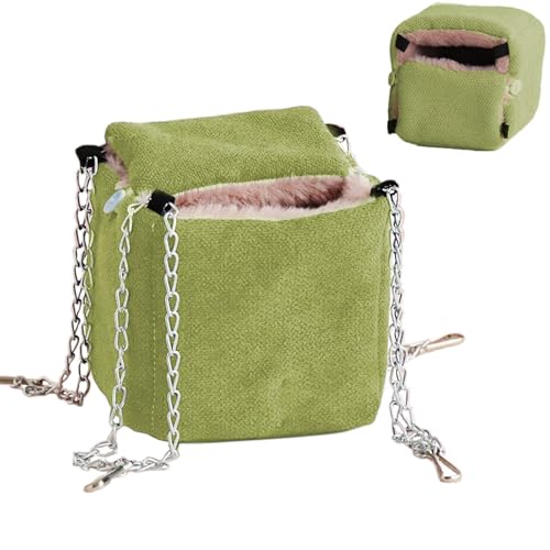 JINGLING Hängematte für Frettchen für Käfig, Hängematte für Hamster, Eichhörnchennest für Frettchenbett, Hängematte Chinchilla, warmes Nest für Käfig, Käfignest, Hamsterschaukel, Käfigzubehör JINGLING Hängematte für Frettchen für Käfig, Hängematte für Hamster, Eichhörnchennest für Frettchenbett, Hängematte Chinchilla, warmes Nest für Käfig, Käfignest, Hamsterschaukel, Käfigzubehör von JINGLING