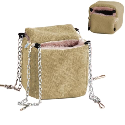 JINGLING Hängematte für kleine Tiere, Hängematte Sugar Glider – Eichhörnchennest für Frettchenbett, warme Chinchilla-Hängematte, Käfignest für Eichhörnchen, Hamsterschaukel, Käfigzubehör für JINGLING Hängematte für kleine Tiere, Hängematte Sugar Glider – Eichhörnchennest für Frettchenbett, warme Chinchilla-Hängematte, Käfignest für Eichhörnchen, Hamsterschaukel, Käfigzubehör für von JINGLING