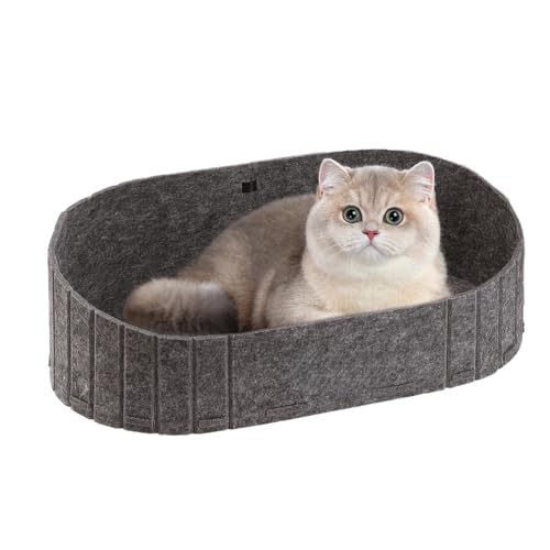JINGLING Haustierbett Für Kleine Hunde,Filz Katzenbett | Kausicher Kratzfester Bequemer Schlafplatz Universell Für Indoor Outdoor Auto JINGLING Haustierbett Für Kleine Hunde,Filz Katzenbett | Kausicher Kratzfester Bequemer Schlafplatz Universell Für Indoor Outdoor Auto von JINGLING