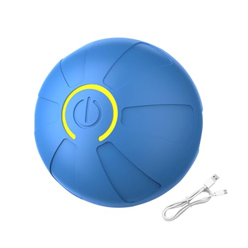 JINGLING Hüpfball für Hunde, mobiler automatischer Ball – intelligenter Hüpfball | automatisch abnehmbarer Rollball, nachfüllbar, mit Licht von JINGLING