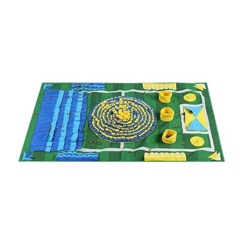 JINGLING Hundefuttermatte Slow Feeder, Schnüffelmatten für Hunde - Haustiermatte mit Hunde-Fußball-Motiv - Interaktives Hunde-Puzzlespielzeug, bereichernde Schnüffel-Aktivitätsmatte für langsames von JINGLING