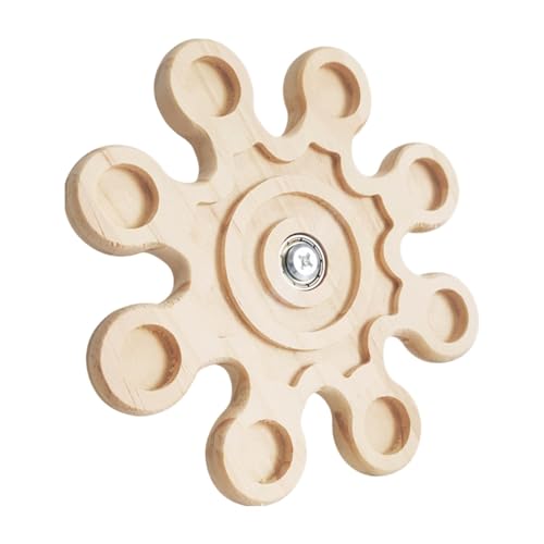 JINGLING Interaktives Hamsterspielzeug, Anreicherung für Hamster | Rotierendes Chinchilla Spielzeug aus Holz – Kauspielzeug für Hamster, lustiges Kaninchen-Käfig-Zubehör JINGLING Interaktives Hamsterspielzeug, Anreicherung für Hamster | Rotierendes Chinchilla Spielzeug aus Holz – Kauspielzeug für Hamster, lustiges Kaninchen-Käfig-Zubehör von JINGLING
